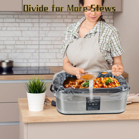 RSSCIIIUL roaster liners enable cooking two ingredients simultaneously.