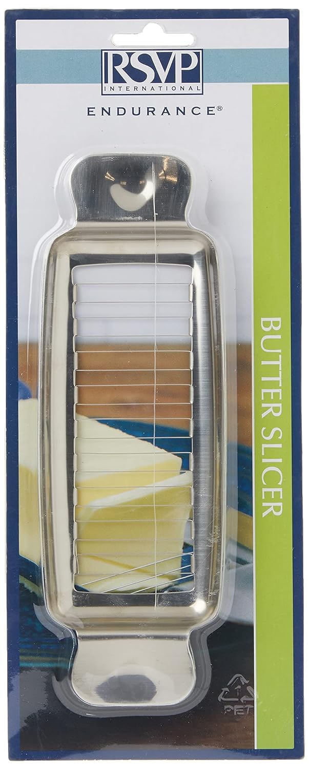 Ergonomic handle of RSVP Endurance butter slicer for easy grip while cooking