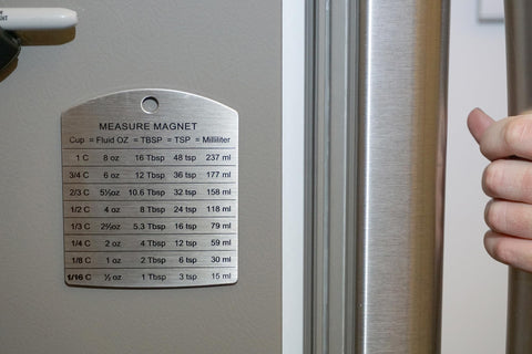 RSVP Endurance magnet brushed stainless detail highlighting durable design.