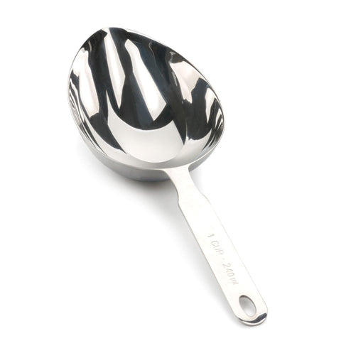 RSVP Endurance oval measuring scoop showing 1-cup capacity for precise portions