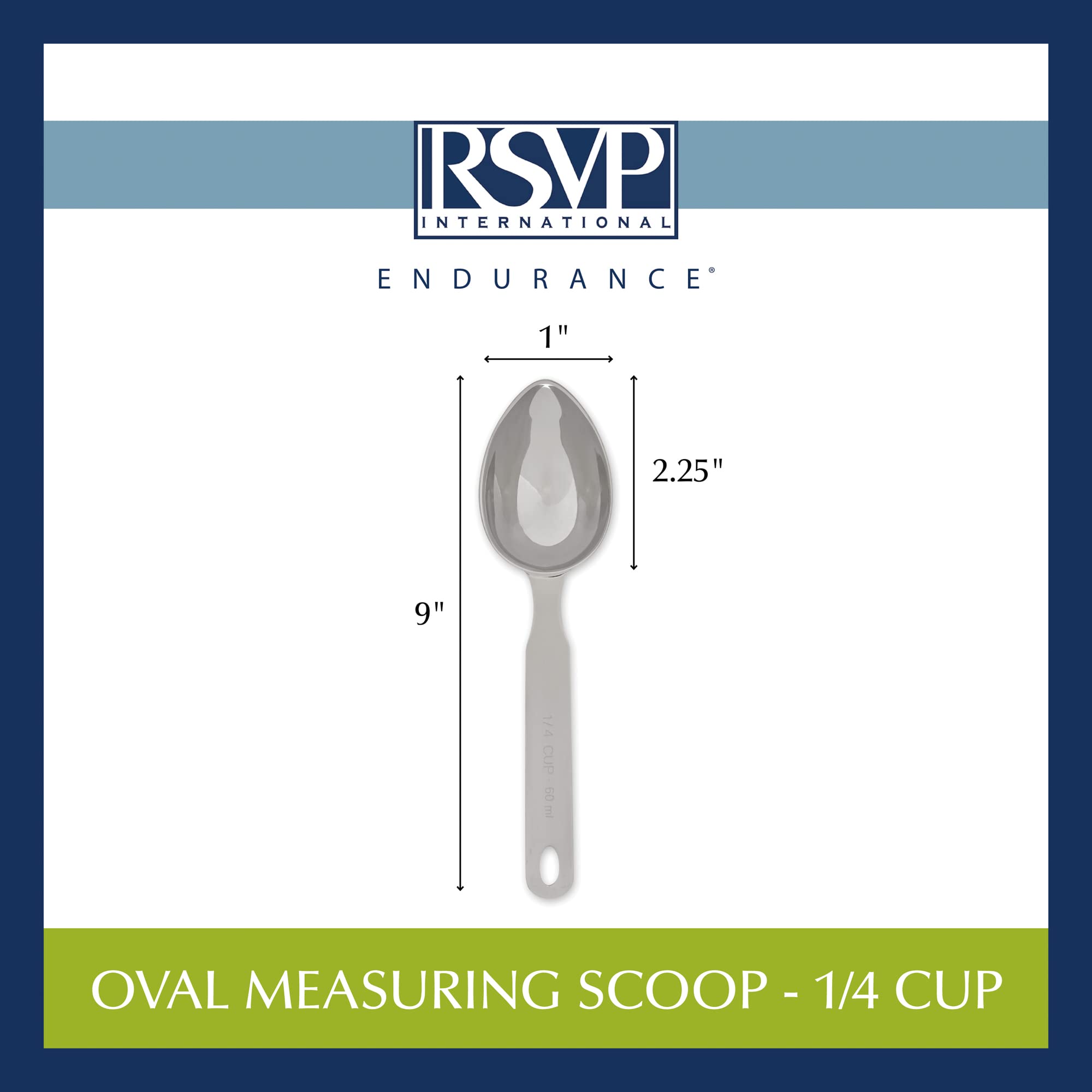 RSVP Endurance oval bowl design suits modern kitchen aesthetics.