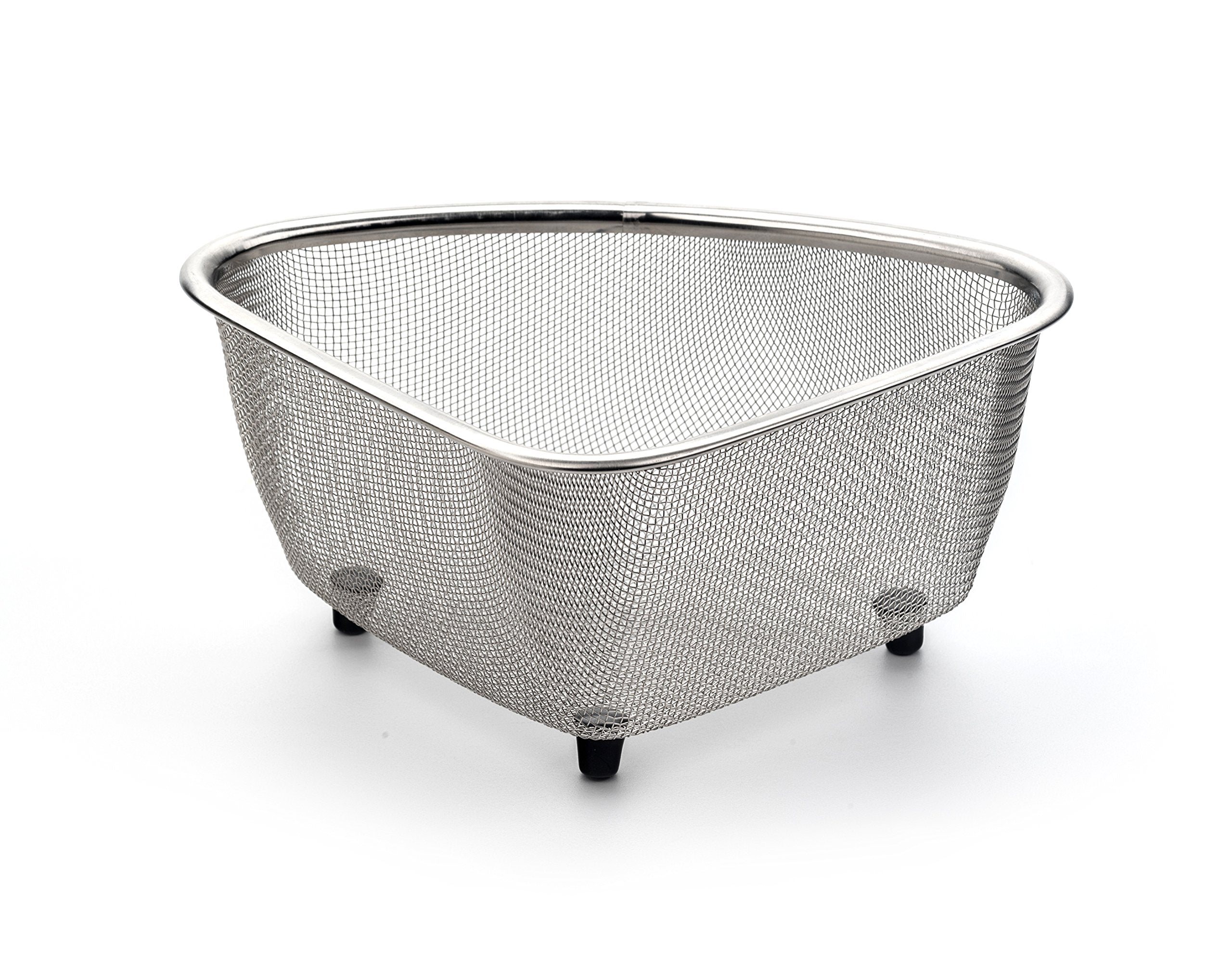 RSVP Endurance sink mesh basket used to collect scraps for compost and streamline cleanup