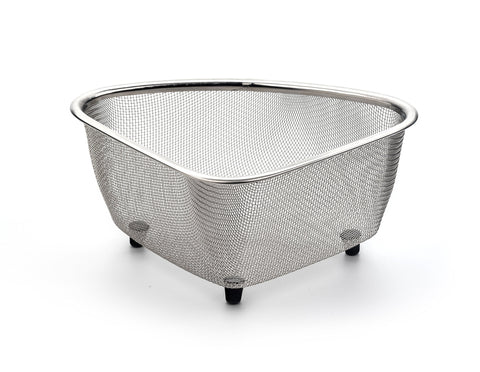 RSVP Endurance sink mesh basket used to collect scraps for compost and streamline cleanup