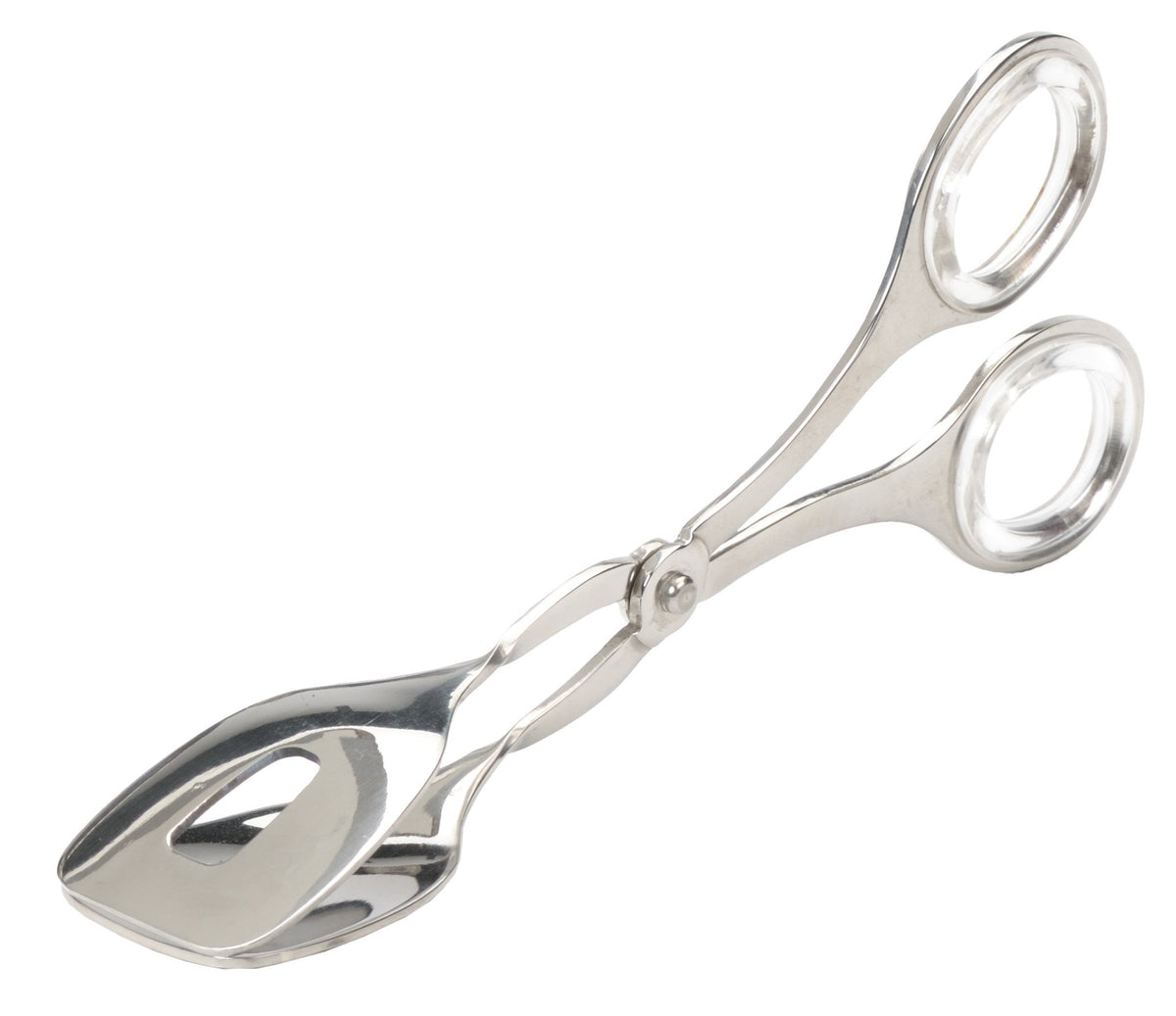 RSVP Endurance tongs closed, ideal for pastries and bite-sized appetizers