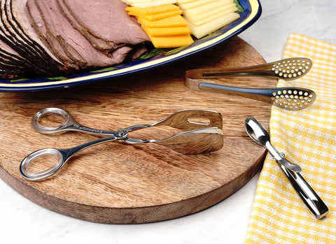 RSVP Endurance tongs for compact storage in a kitchen drawer