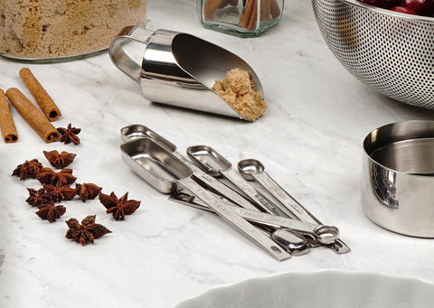 RSVP Endurance spoons fit narrow spice jars securely for easy access.