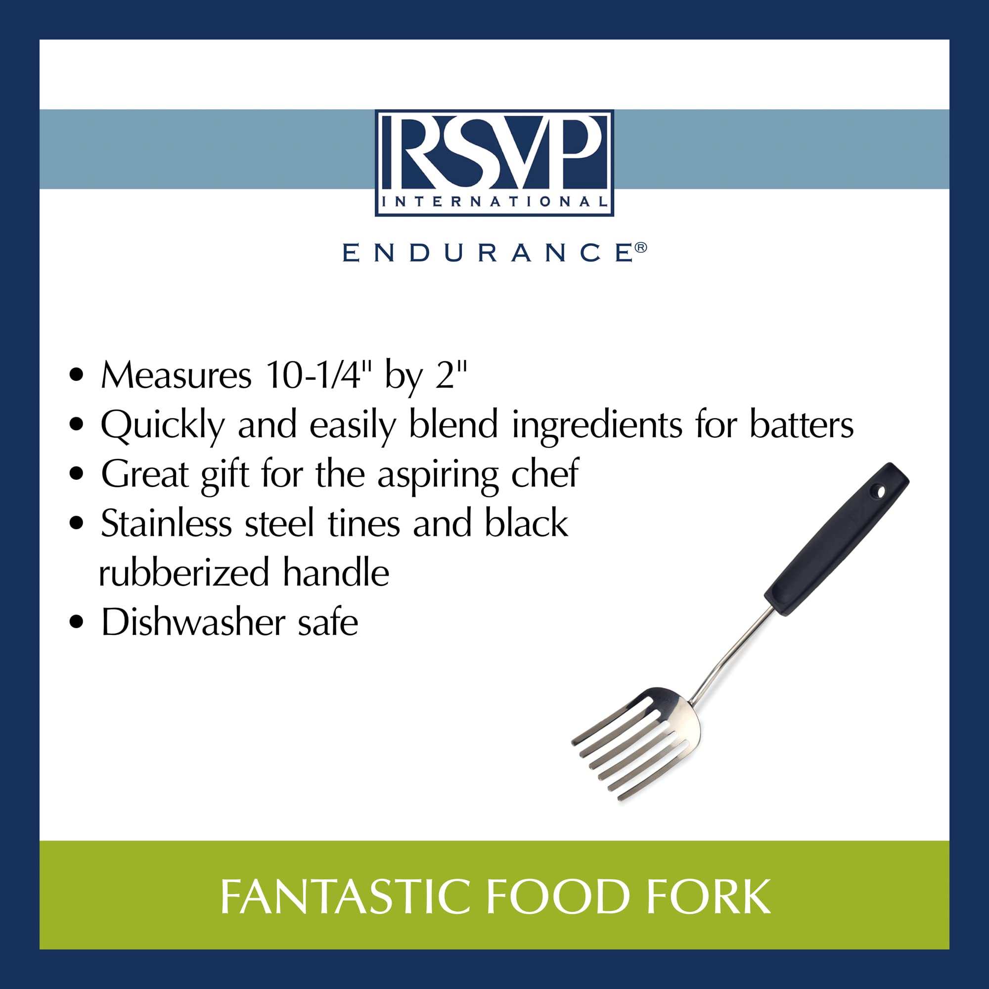 RSVP International Endurance Fantastic Fork suited for versatile kitchen tasks