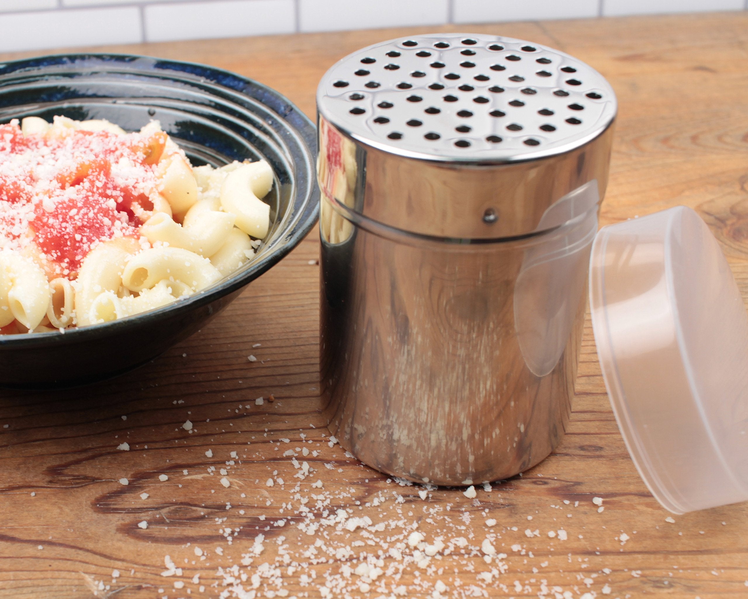 Dishwasher safe RSVP Endurance shaker for easy cleanup