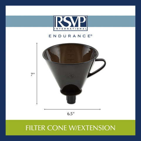 RSVP compact design fits carafes and mugs securely.