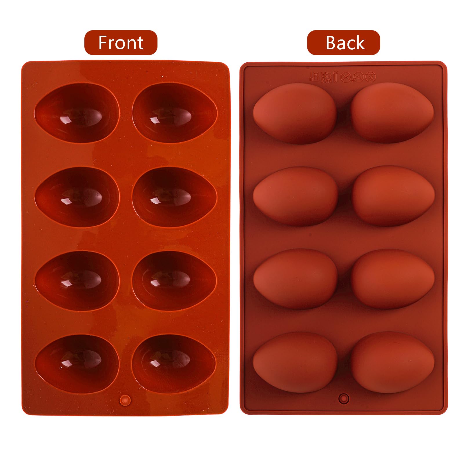 Rthjsfj 8-cavity egg mold for ice cubes for party