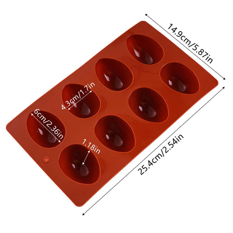Rthjsfj 8-cavity Easter egg mold for jello eggs quick setting
