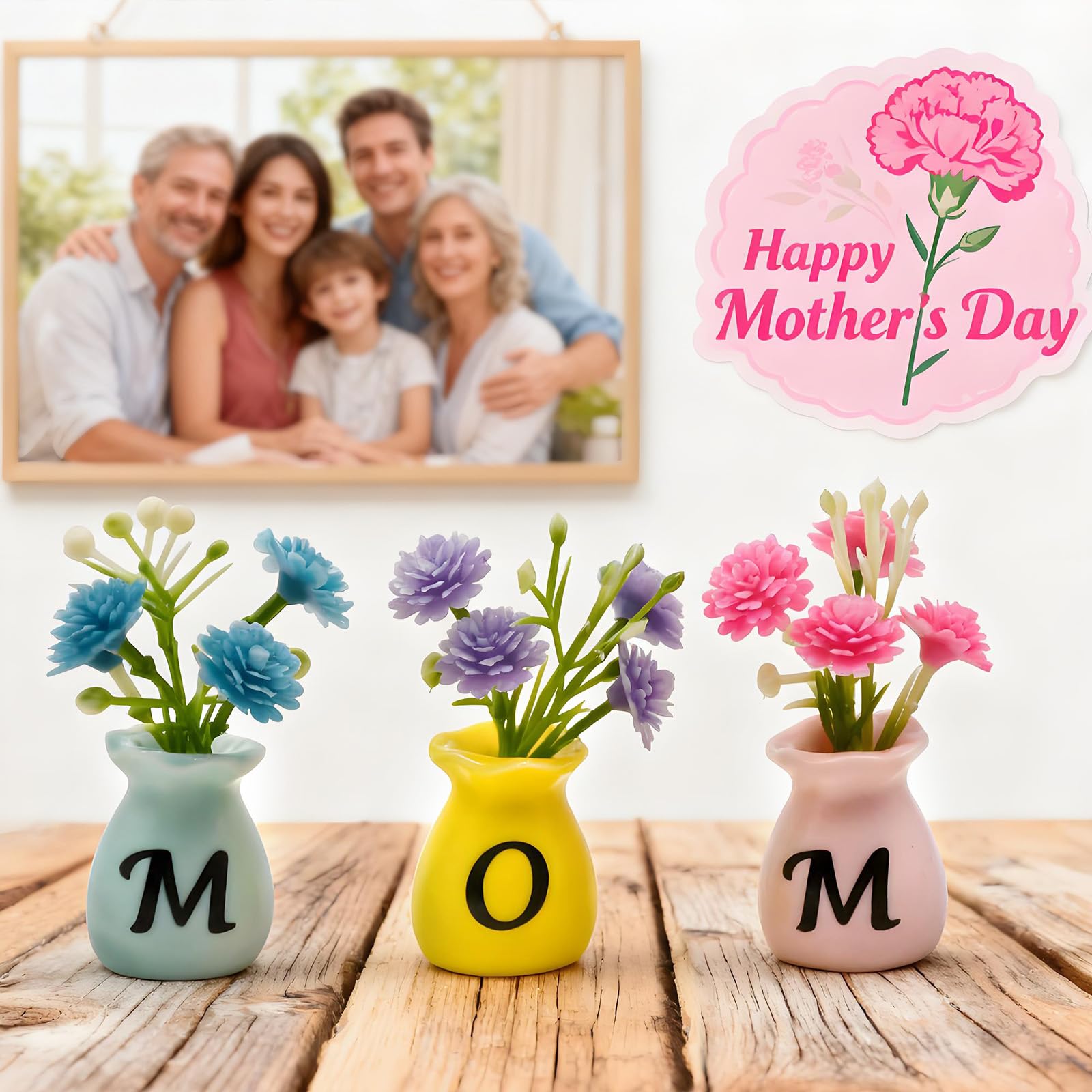 RTHPY artificial flower vase looks vibrant year-round.