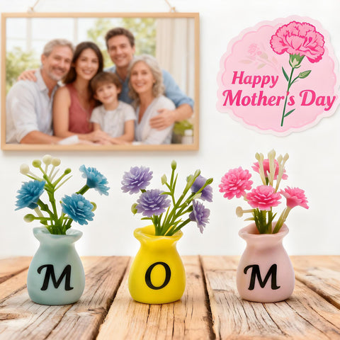 RTHPY artificial flower vase looks vibrant year-round.