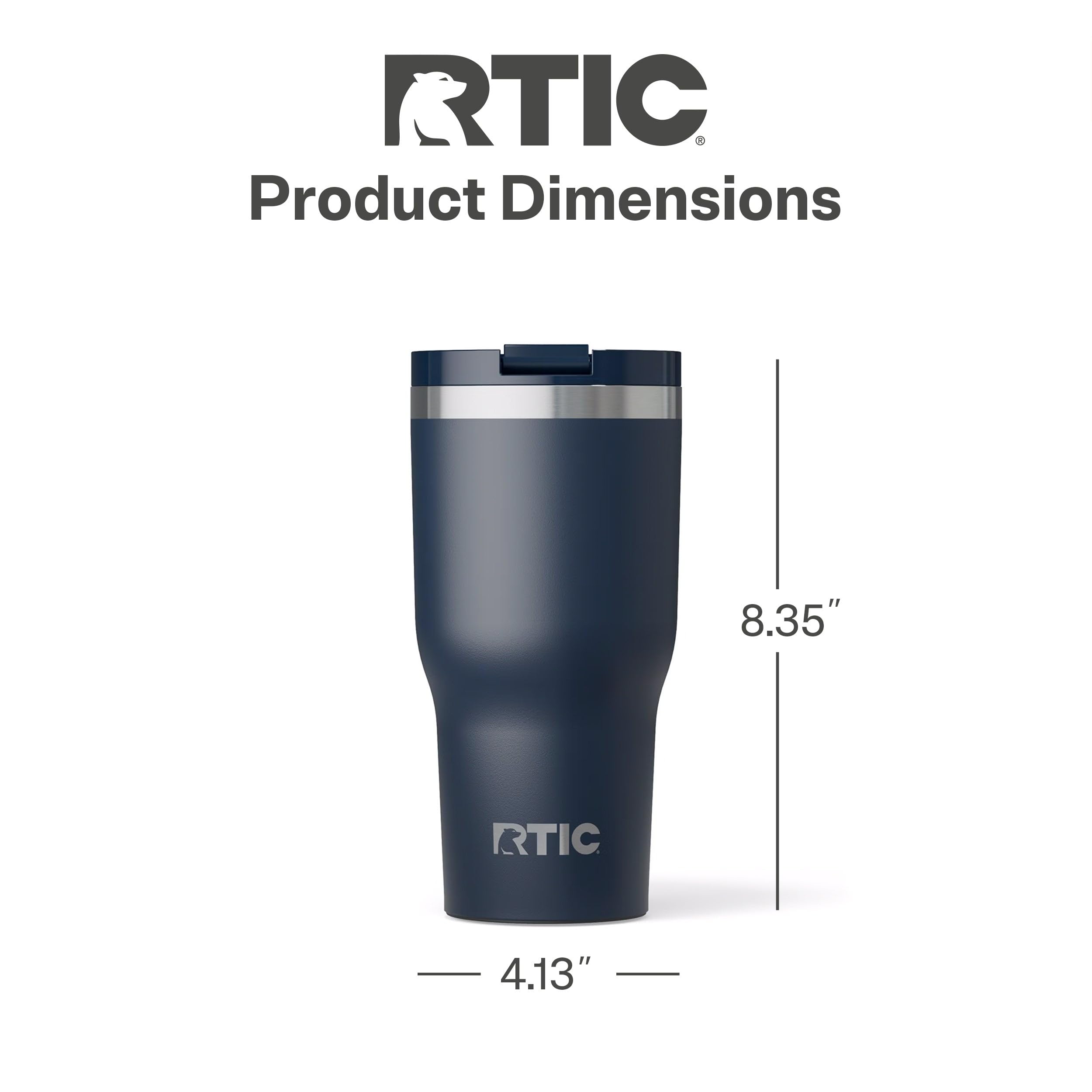 RTIC 30oz Essential Tumbler is dishwasher-safe and has a no-sweat exterior