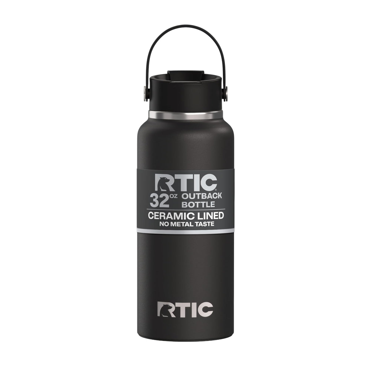 RTIC Outback 32oz bottle front view—rugged, portable hydration for outdoors.