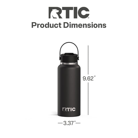 RTIC Outback 32oz bottle leak-proof lid—spill-free hydration during runs.