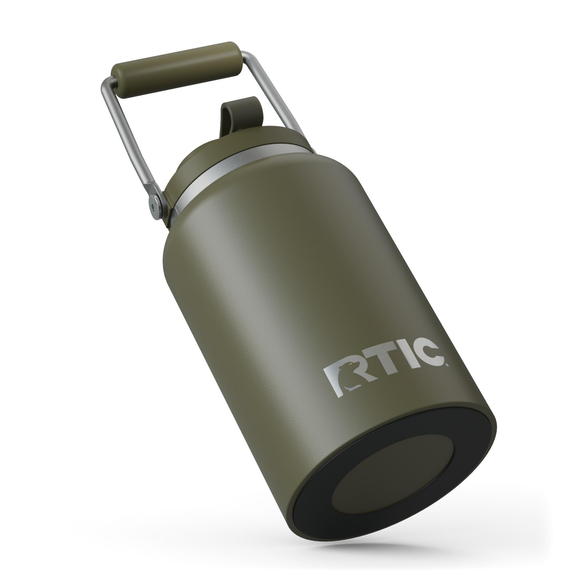 RTIC Outback Jug olive wide-mouth lid highlights easy cleaning and filling