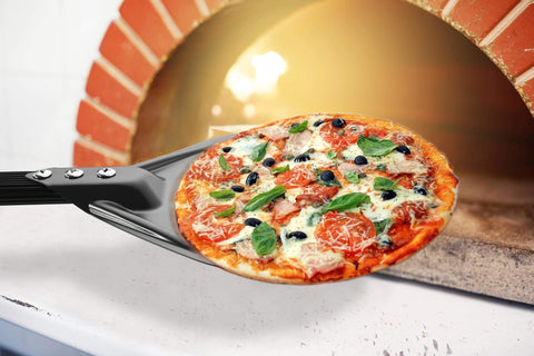 RTT easy-storage pizza peel for compact kitchen organization and quick access.