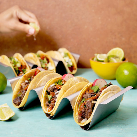 RTT taco stand is oven-safe for baking and reheating favorites.