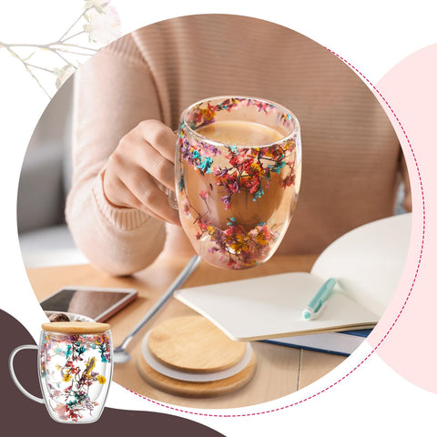 Rtteri clear borosilicate glass mug shows beverage color vividly.