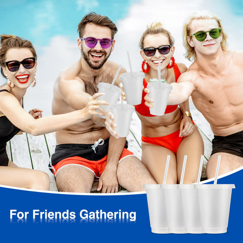 Rtteri iced beverage cups with lids and straws keep drinks fresh on-the-go.