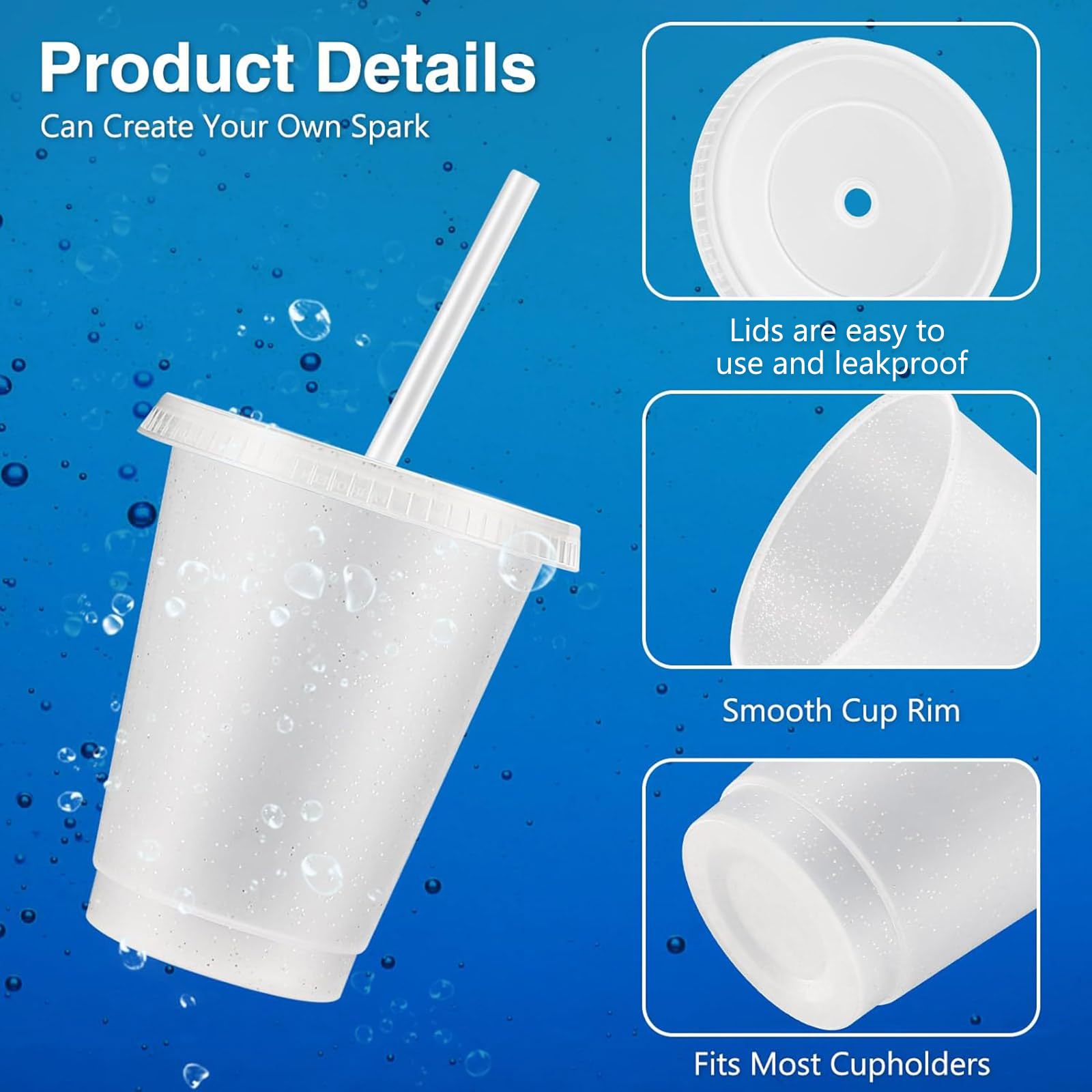 Rtteri leak-proof cups with fixed-ring lids prevent spills during parties and travel.