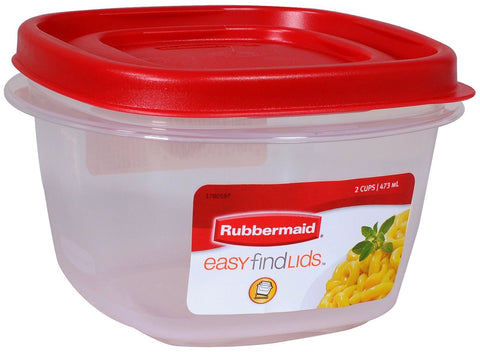 Rubbermaid 7J60 square 2-cup base keeps portions organized.