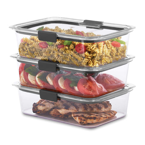 Rubbermaid Brilliance airtight seal latches keep meals secure and prevent leaks in transit