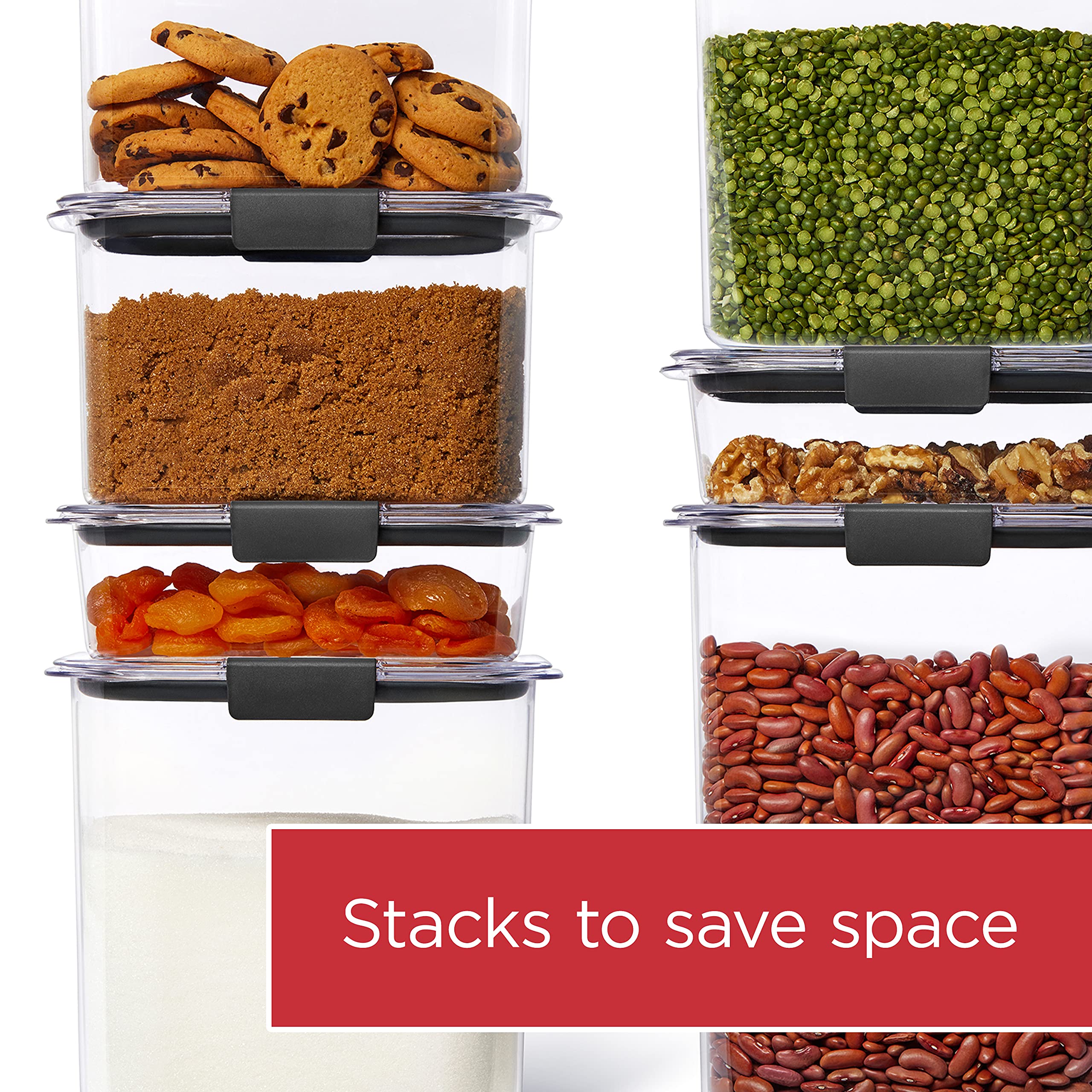 Rubbermaid Brilliance container in a freezer-safe setup for frozen storage.