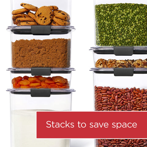 Rubbermaid Brilliance container in a freezer-safe setup for frozen storage.