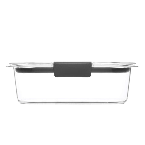 Rubbermaid Brilliance secure lids and latches keep contents sealed.