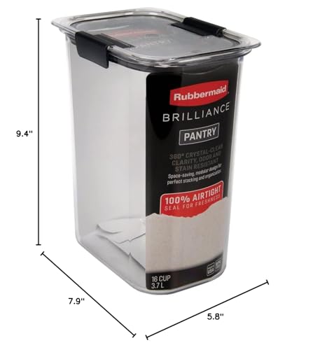 Rubbermaid Brilliance odor-resistant design helps prevent carryover odors.
