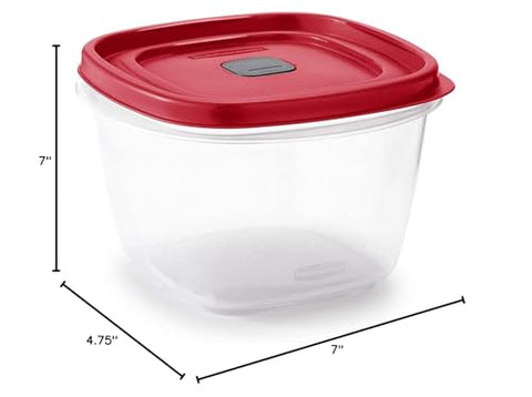 Rubbermaid 7-cup container is BPA-free and safe for microwave, dishwasher, and freezer