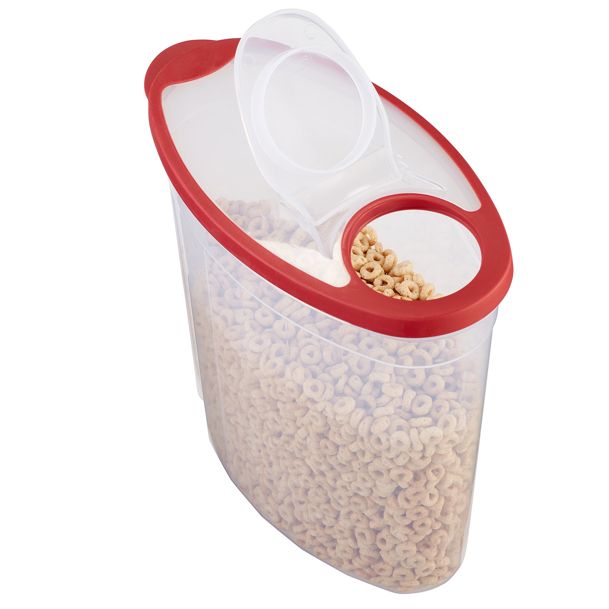 Rubbermaid BPA-free cereal keeper ensures safe pantry storage.