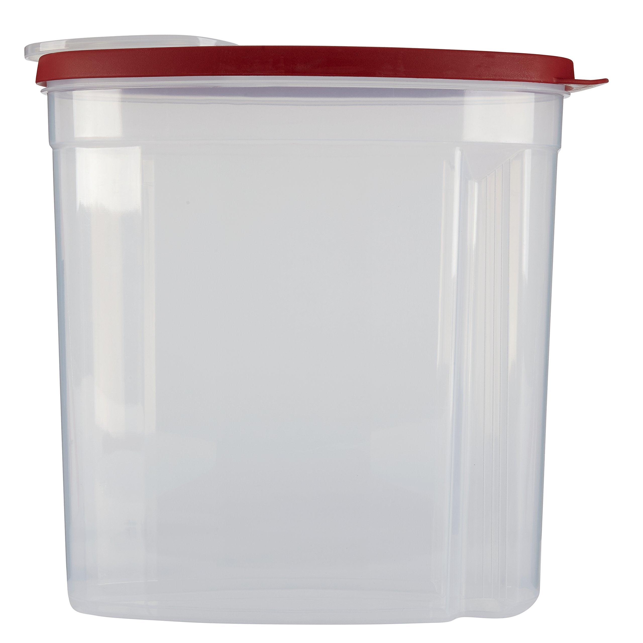 Rubbermaid cereal keeper sealed lid for lasting freshness.