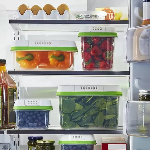Fridge organization made simple with Rubbermaid FreshWorks produce saver
