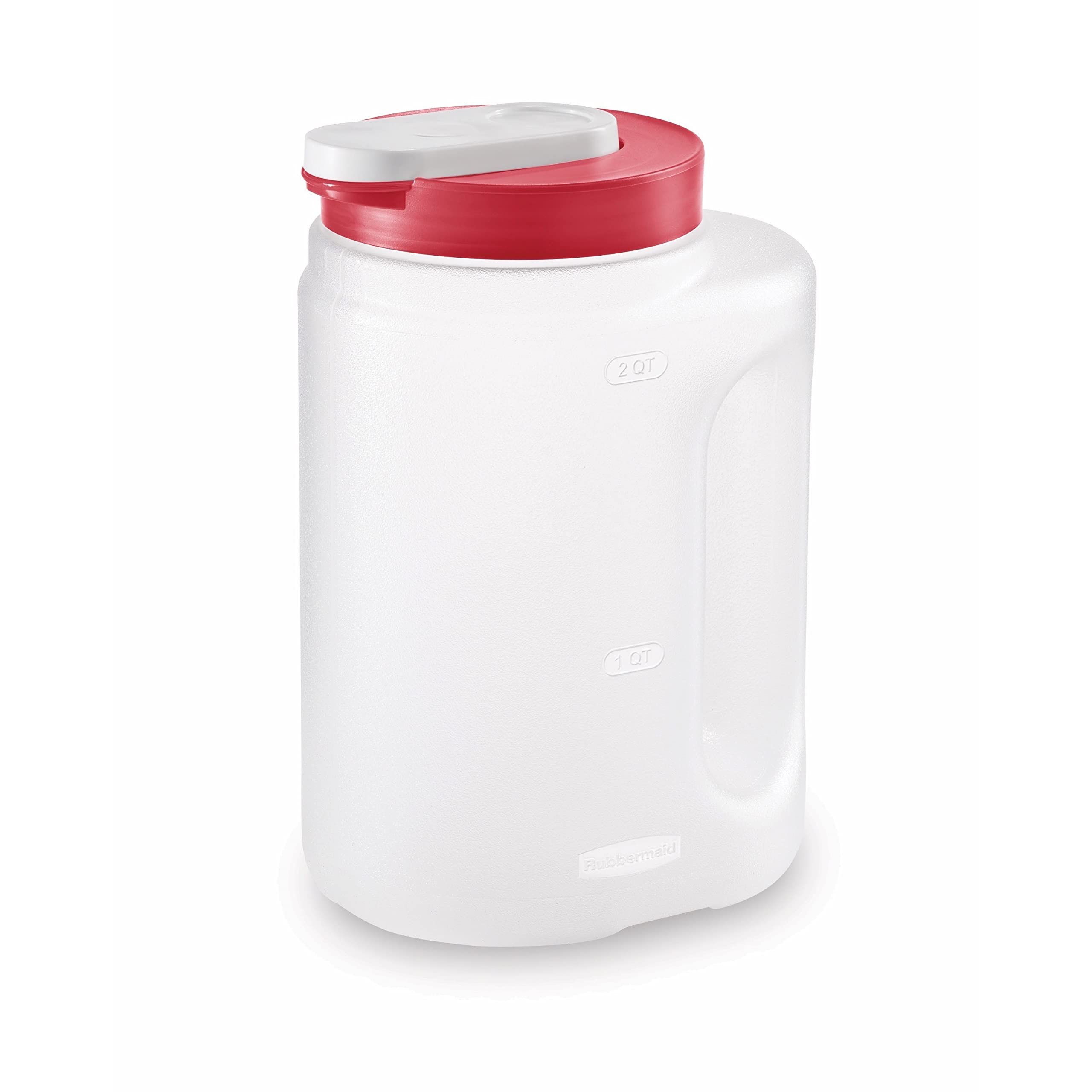 Rubbermaid Mixermate pitcher showing large filling opening for easy filling