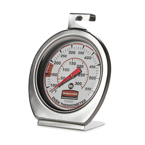 Rubbermaid thermometer in smoker supports steady temperature control.