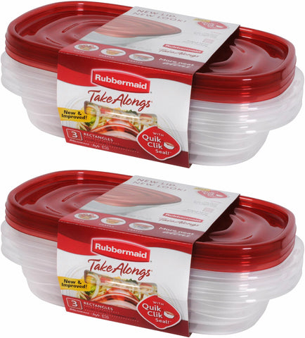 Rubbermaid Take Alongs 4-Cup Rectangle Container; compact, versatile storage for meals and leftovers.