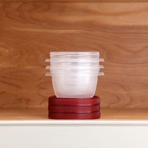 Rubbermaid TakeAlongs 2-cup, 3-pack storage for snacks and lunches.