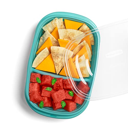 Rubbermaid TakeAlongs on-the-go Teal Splash set shown for easy lunch packing.