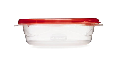 Rubbermaid TakeAlongs clear base lets you see contents at a glance.