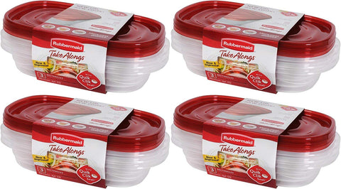 Rubbermaid TakeAlongs secure-click seal lid keeps contents secure during transport.
