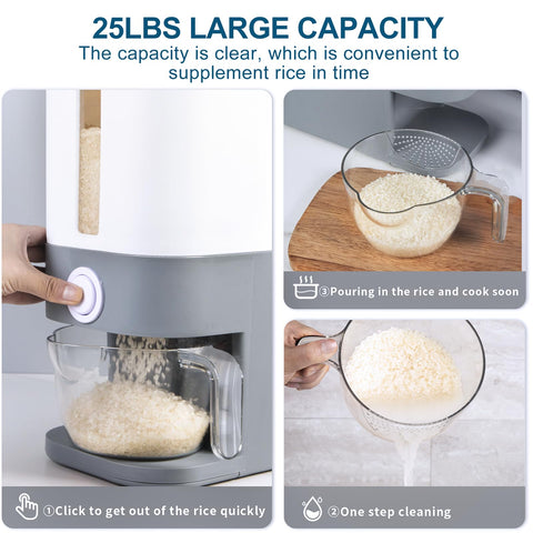 Rubtlamp automatic dispense button for easy portioning without lid removal.