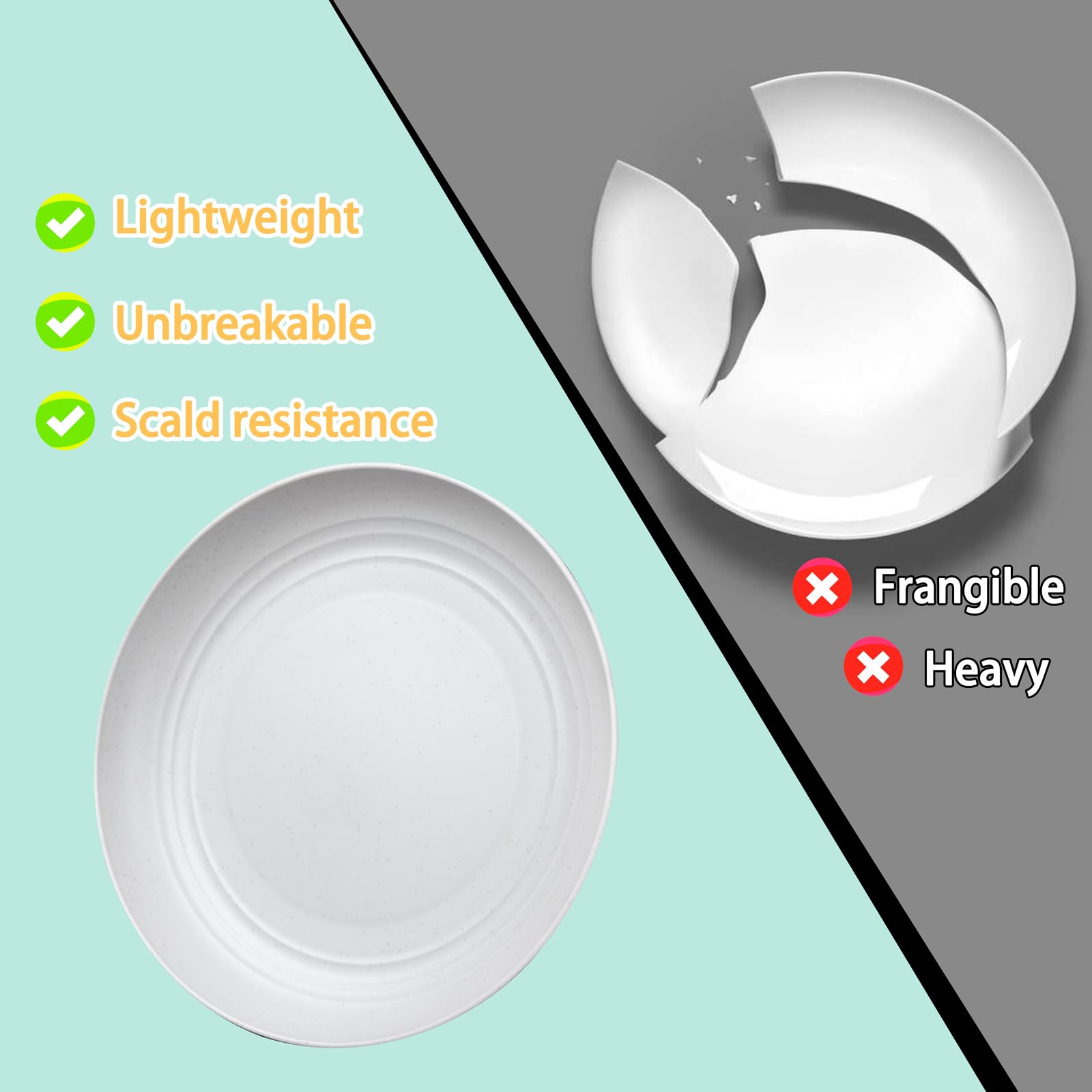 Rubtlamp bowls with deep curved design for easy grip during meals.