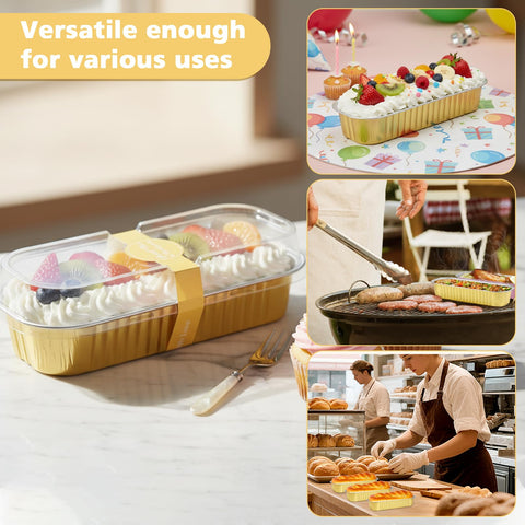 Ruckae disposable aluminum pans ready for gifting or sharing.