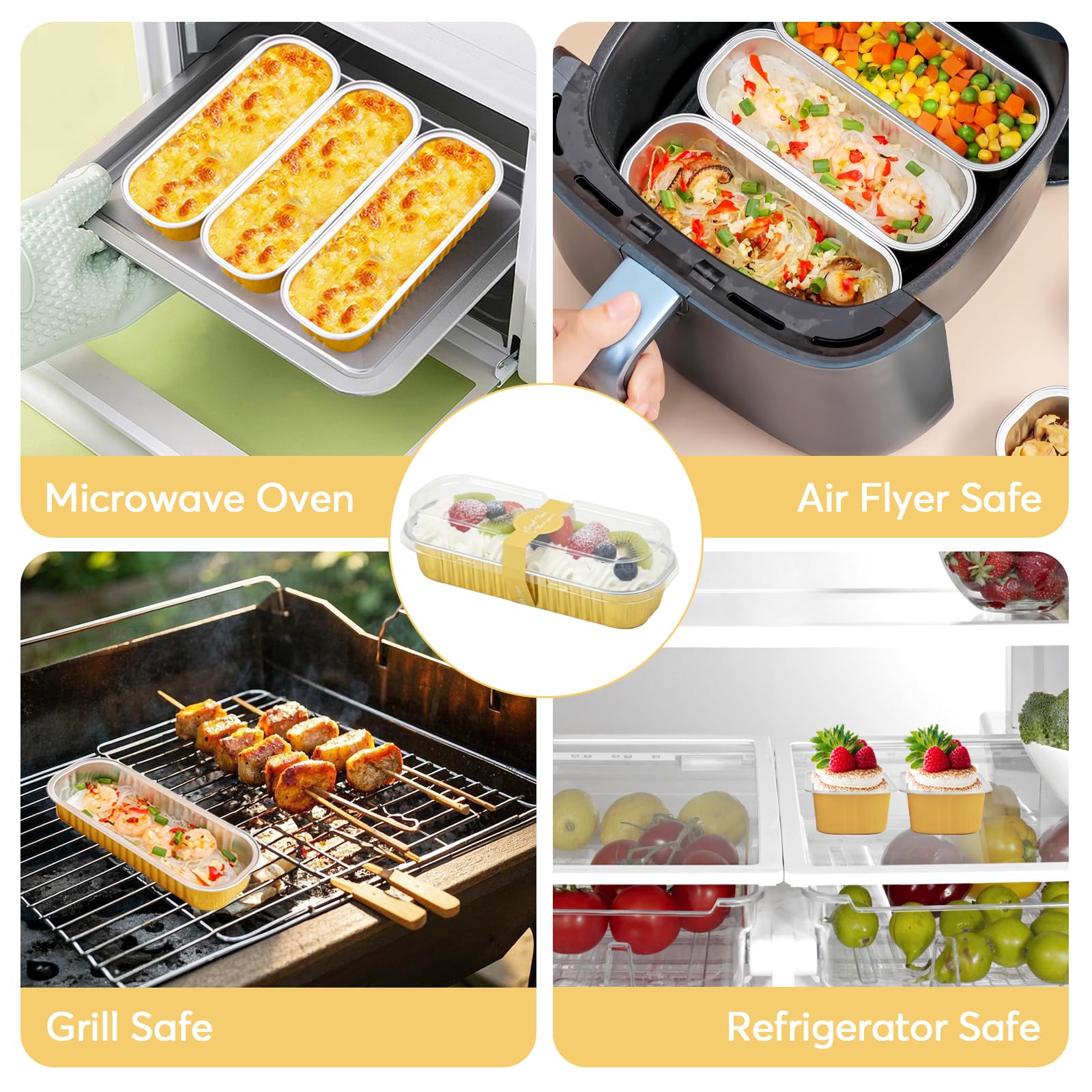 Ruckae mini loaf pans ideal for picnics and parties.