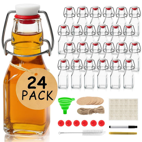 Ruckae square swing-top bottle cap close-up showing airtight seal for freshness