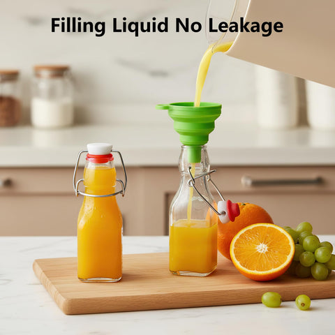 Ruckae glass bottles are easy to clean and reusable for less waste
