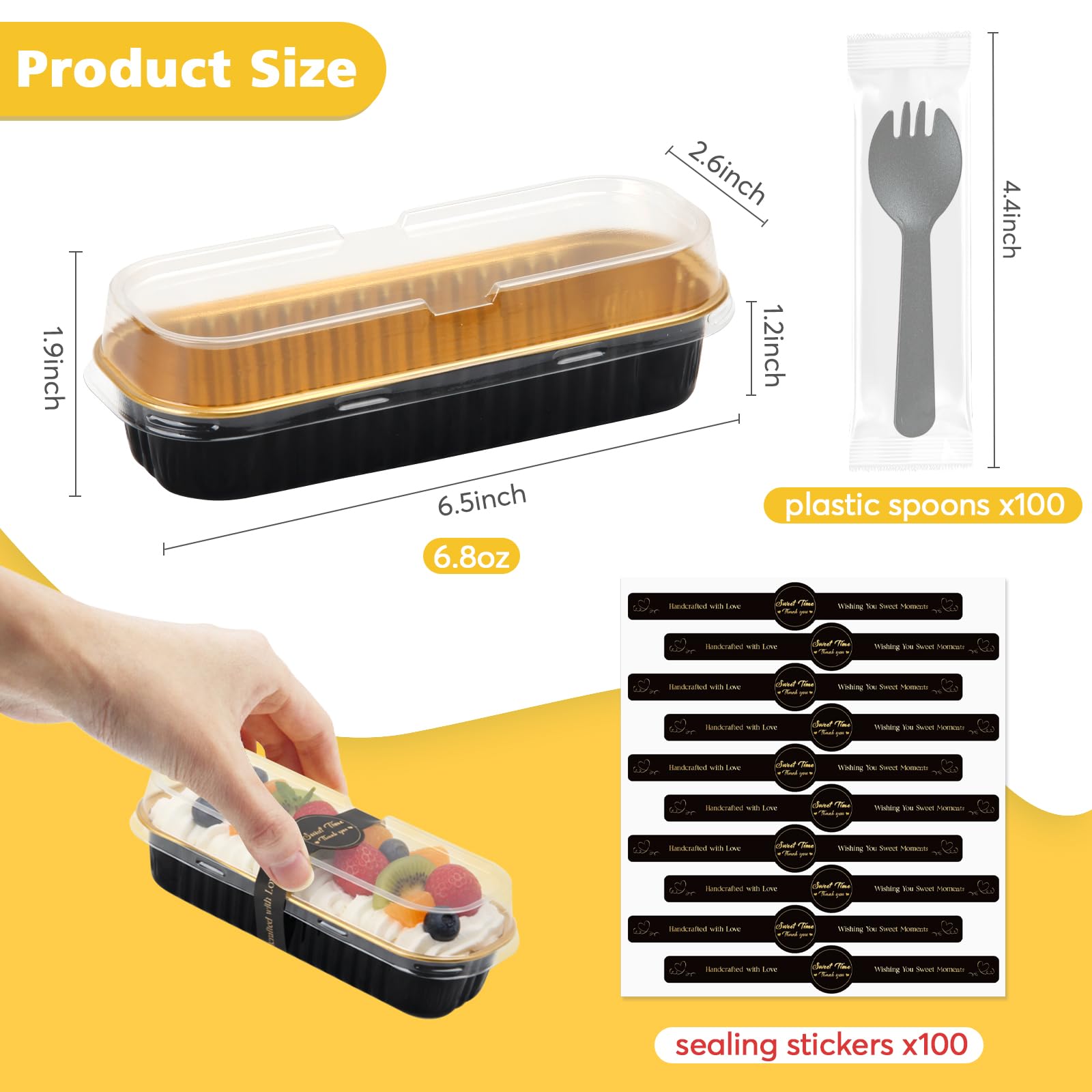 Ruckae thickened aluminum pans withstand oven heat for durable baking.